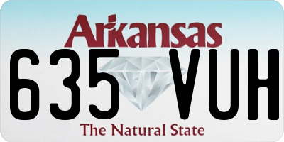 AR license plate 635VUH