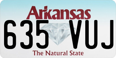 AR license plate 635VUJ