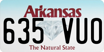 AR license plate 635VUO