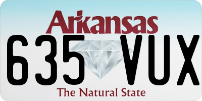 AR license plate 635VUX