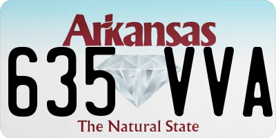 AR license plate 635VVA