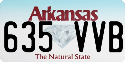 AR license plate 635VVB