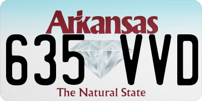 AR license plate 635VVD