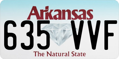 AR license plate 635VVF