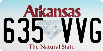 AR license plate 635VVG