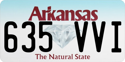 AR license plate 635VVI