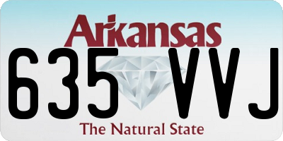 AR license plate 635VVJ