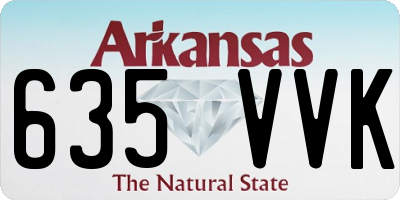 AR license plate 635VVK