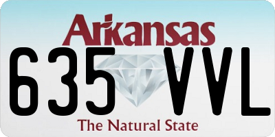 AR license plate 635VVL