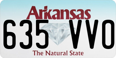 AR license plate 635VVO