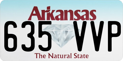 AR license plate 635VVP