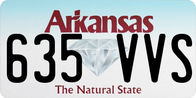 AR license plate 635VVS