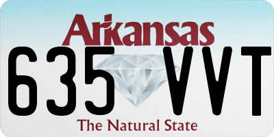 AR license plate 635VVT