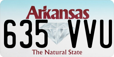 AR license plate 635VVU