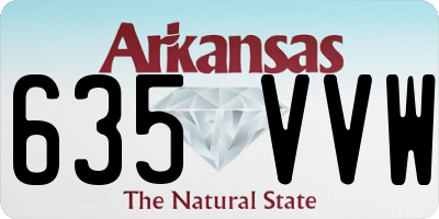 AR license plate 635VVW