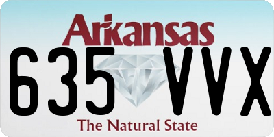 AR license plate 635VVX