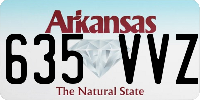 AR license plate 635VVZ
