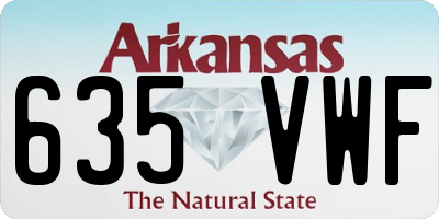AR license plate 635VWF