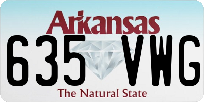 AR license plate 635VWG