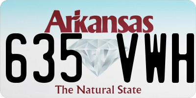 AR license plate 635VWH