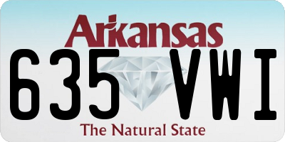 AR license plate 635VWI
