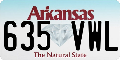 AR license plate 635VWL