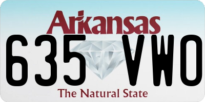 AR license plate 635VWO