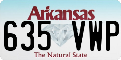 AR license plate 635VWP