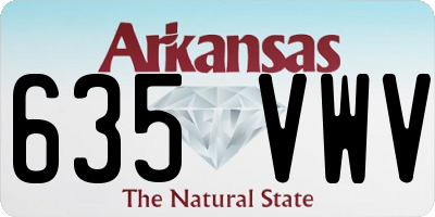 AR license plate 635VWV