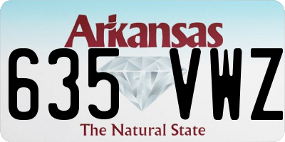AR license plate 635VWZ