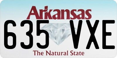 AR license plate 635VXE