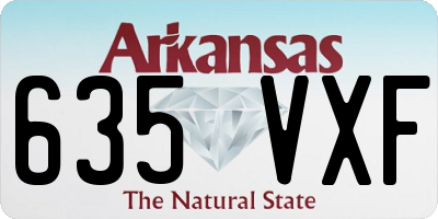 AR license plate 635VXF