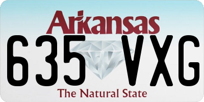 AR license plate 635VXG