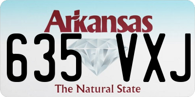 AR license plate 635VXJ