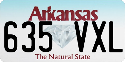 AR license plate 635VXL