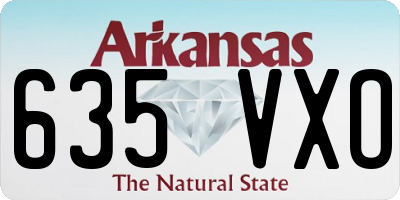 AR license plate 635VXO