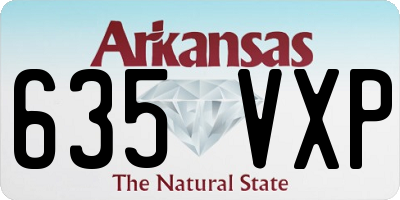 AR license plate 635VXP