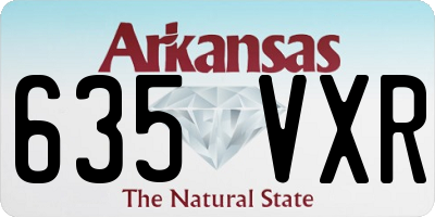 AR license plate 635VXR