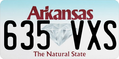 AR license plate 635VXS