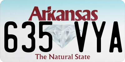 AR license plate 635VYA