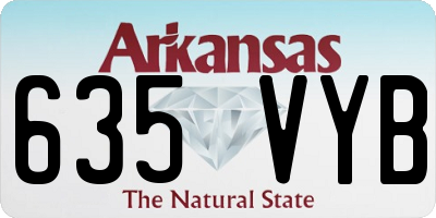 AR license plate 635VYB