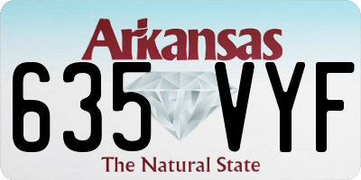 AR license plate 635VYF