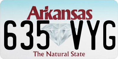 AR license plate 635VYG