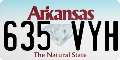 AR license plate 635VYH