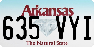 AR license plate 635VYI