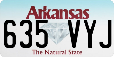 AR license plate 635VYJ
