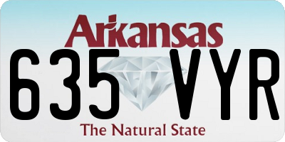 AR license plate 635VYR