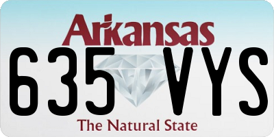 AR license plate 635VYS