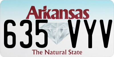 AR license plate 635VYV