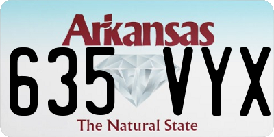 AR license plate 635VYX